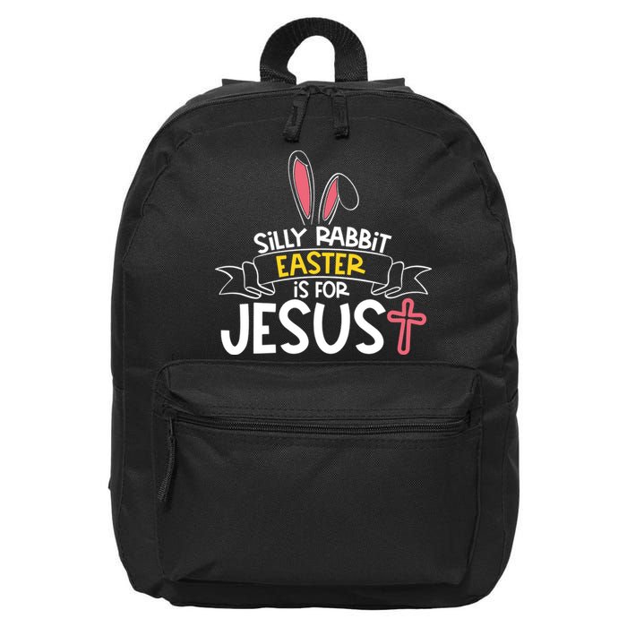 Silly Rabbit Easter Is For Jesus Cross 16 in Basic Backpack