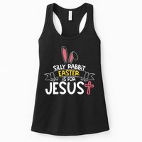 Silly Rabbit Easter Is For Jesus Cross Womens Tank Top