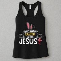 Silly Rabbit Easter Is For Jesus Cross Womens Tank Top