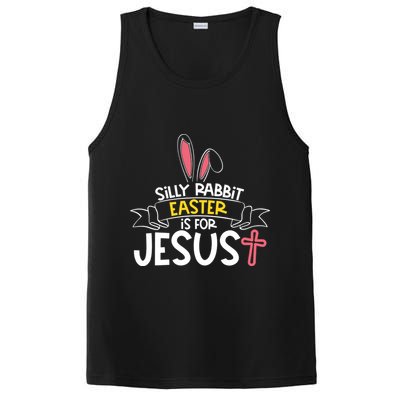 Silly Rabbit Easter Is For Jesus Cross PosiCharge Competitor Tank