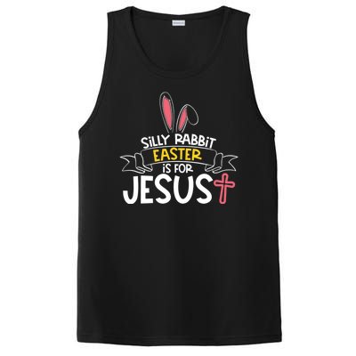 Silly Rabbit Easter Is For Jesus Cross PosiCharge Competitor Tank