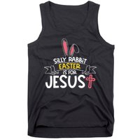 Silly Rabbit Easter Is For Jesus Cross Tank Top