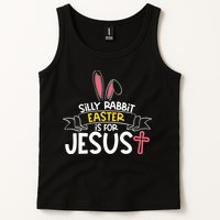 Silly Rabbit Easter Is For Jesus Cross Tank Top