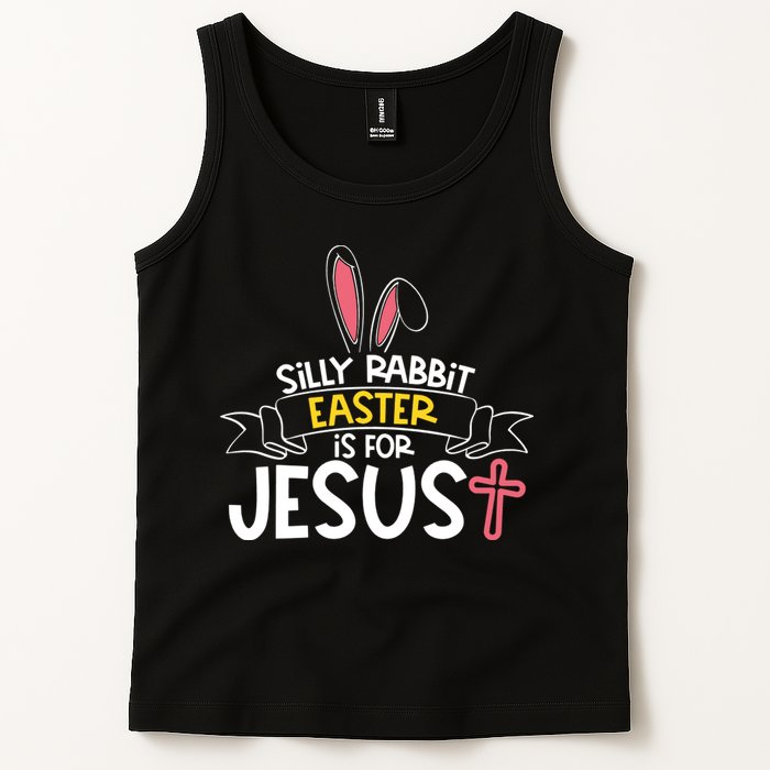 Silly Rabbit Easter Is For Jesus Cross Tank Top