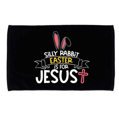 Silly Rabbit Easter Is For Jesus Cross Microfiber Hand Towel