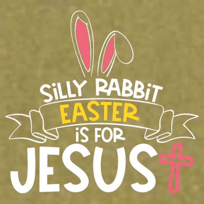 Silly Rabbit Easter Is For Jesus Cross Garment-Dyed Women's Muscle Tee