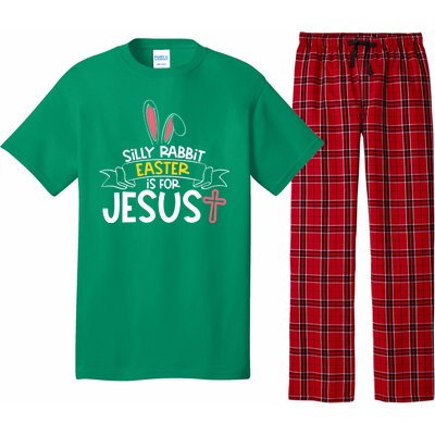 Silly Rabbit Easter Is For Jesus Cross Pajama Set