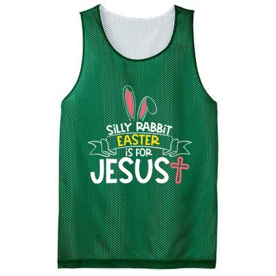 Silly Rabbit Easter Is For Jesus Cross Mesh Reversible Basketball Jersey Tank