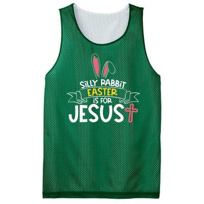 Silly Rabbit Easter Is For Jesus Cross Mesh Reversible Basketball Jersey Tank