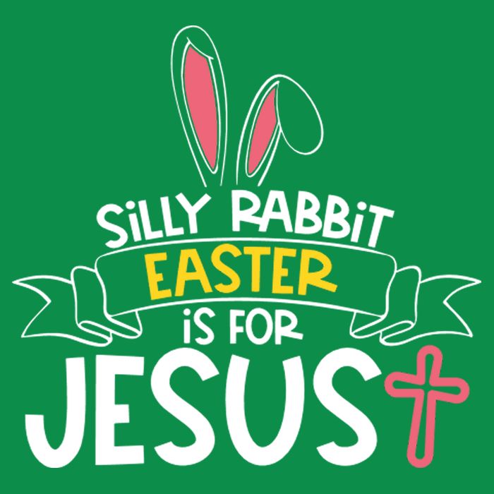 Silly Rabbit Easter Is For Jesus Cross Premium T-Shirt