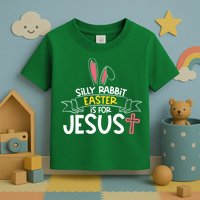 Silly Rabbit Easter Is For Jesus Cross Toddler T-Shirt
