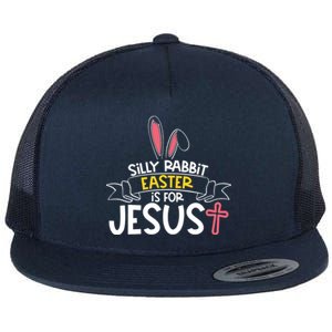 Silly Rabbit Easter Is For Jesus Cross Flat Bill Trucker Hat