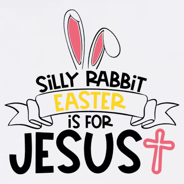 Silly Rabbit Easter Is For Jesus Cross Garment-Dyed Sweatshirt