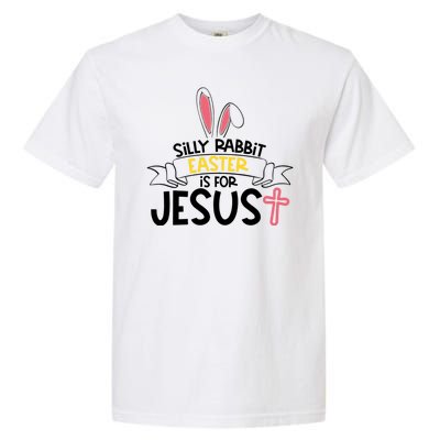 Silly Rabbit Easter Is For Jesus Cross Garment-Dyed Heavyweight T-Shirt