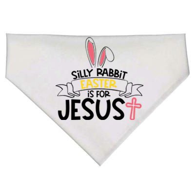 Silly Rabbit Easter Is For Jesus Cross USA-Made Doggie Bandana