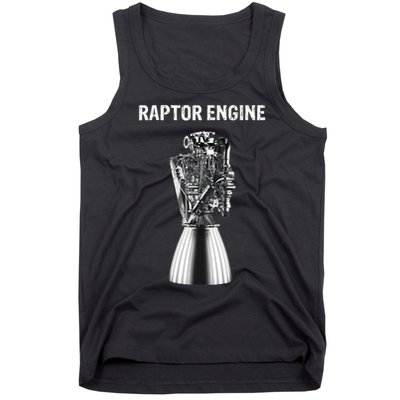 Starship Raptor Engine For Space Explorer & Rocket Scientist Tank Top