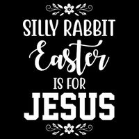 Silly Rabbit Easter Is For Jesus Funny Christianity Hoodie