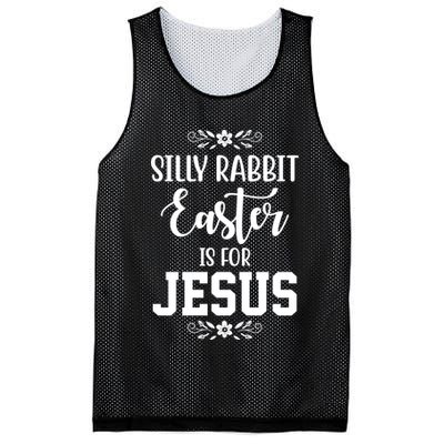 Silly Rabbit Easter Is For Jesus Funny Christianity Mesh Reversible Basketball Jersey Tank