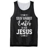 Silly Rabbit Easter Is For Jesus Funny Christianity Mesh Reversible Basketball Jersey Tank
