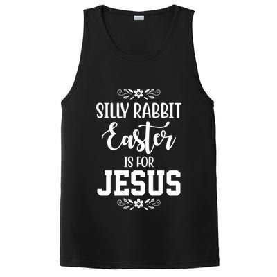 Silly Rabbit Easter Is For Jesus Funny Christianity PosiCharge Competitor Tank