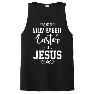 Silly Rabbit Easter Is For Jesus Funny Christianity PosiCharge Competitor Tank