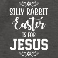 Silly Rabbit Easter Is For Jesus Funny Christianity Vector Backpack