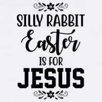 Silly Rabbit Easter Is For Jesus Funny Christianity Garment-Dyed Sweatshirt