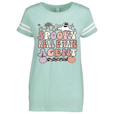 Spooky Real Estate Agent Halloween Enza Ladies Jersey Football T-Shirt