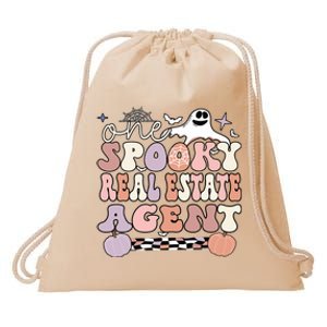 Spooky Real Estate Agent Halloween Drawstring Bag