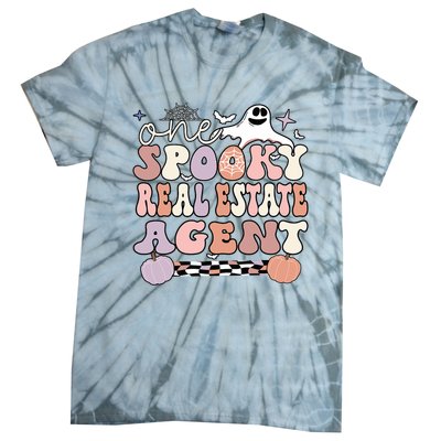 Spooky Real Estate Agent Halloween Tie-Dye T-Shirt