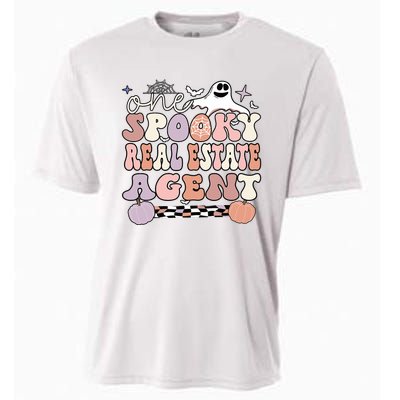 Spooky Real Estate Agent Halloween Cooling Performance Crew T-Shirt