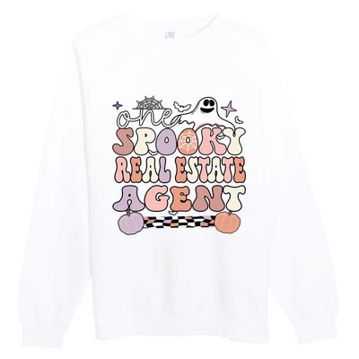 Spooky Real Estate Agent Halloween Premium Crewneck Sweatshirt