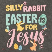Silly Rabbit Easter Is For Jesus Easter Gift Cotton Canvas Backpack