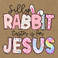 Silly Rabbit Easter Is For Jesus Funny Cotton Canvas Backpack