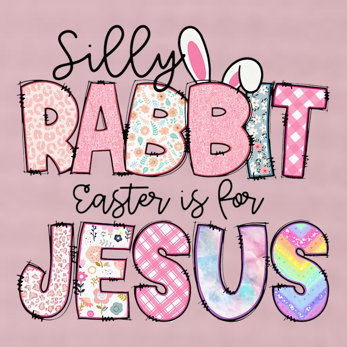Silly Rabbit Easter Is For Jesus Funny 25L Jumbo Tote