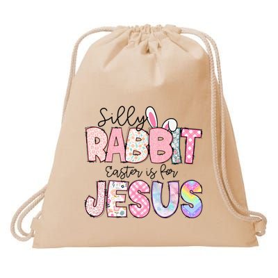 Silly Rabbit Easter Is For Jesus Funny Drawstring Bag