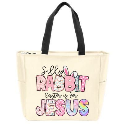 Silly Rabbit Easter Is For Jesus Funny Zip Tote Bag