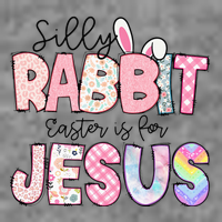 Silly Rabbit Easter Is For Jesus Funny 7-Panel Snapback Hat