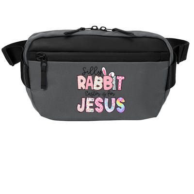 Silly Rabbit Easter Is For Jesus Funny Crossbody Pack