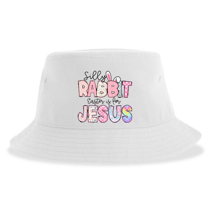 Silly Rabbit Easter Is For Jesus Funny Sustainable Bucket Hat