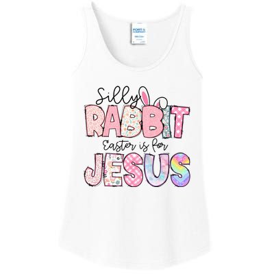 Silly Rabbit Easter Is For Jesus Funny Ladies Essential Tank