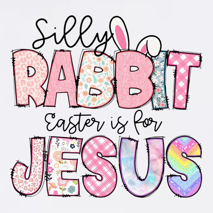 Silly Rabbit Easter Is For Jesus Funny Flatbill Hat