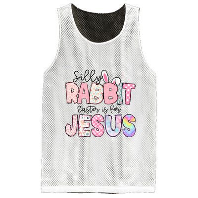 Silly Rabbit Easter Is For Jesus Funny Mesh Reversible Basketball Jersey Tank
