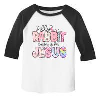 Silly Rabbit Easter Is For Jesus Funny Toddler Fine Jersey T-Shirt