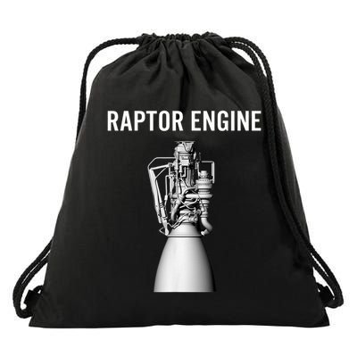 Starship Raptor Engine For Space Explorer & Rocket Scientist  Drawstring Bag