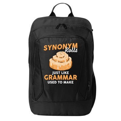 Synonym Rolls English Teacher Student Grammar Pun Learner Meaningful Gift City Backpack