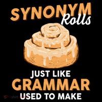 Synonym Rolls English Teacher Student Grammar Pun Learner Meaningful Gift Sustainable Bucket Hat