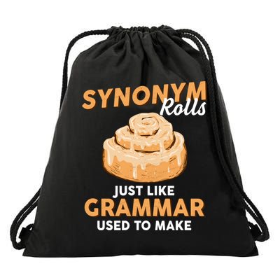 Synonym Rolls English Teacher Student Grammar Pun Learner Meaningful Gift Drawstring Bag