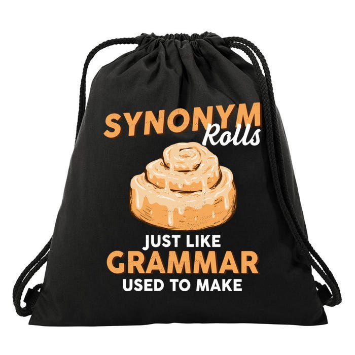 Synonym Rolls English Teacher Student Grammar Pun Learner Meaningful Gift Drawstring Bag