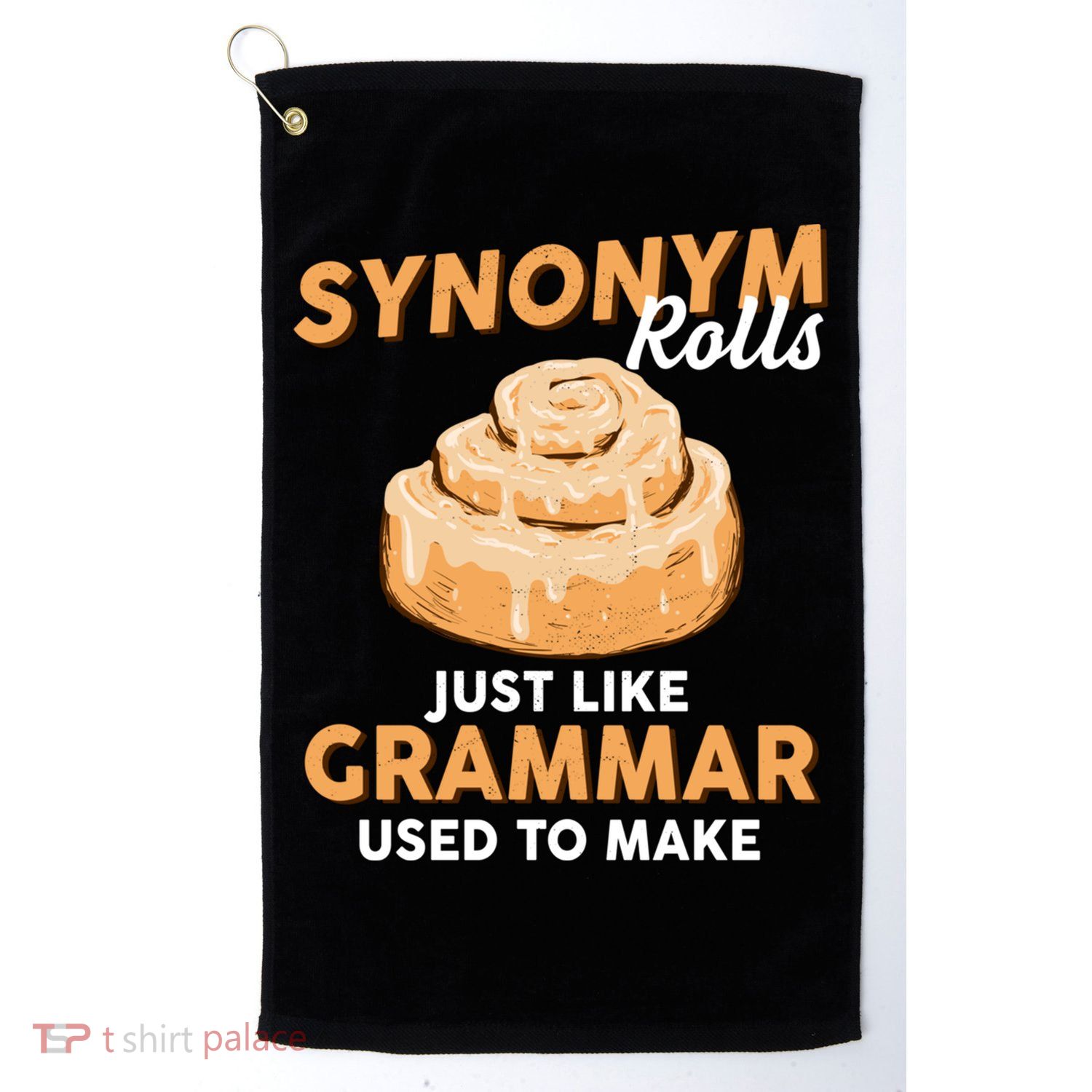Synonym Rolls English Teacher Student Grammar Pun Learner Meaningful Gift Golf Towel